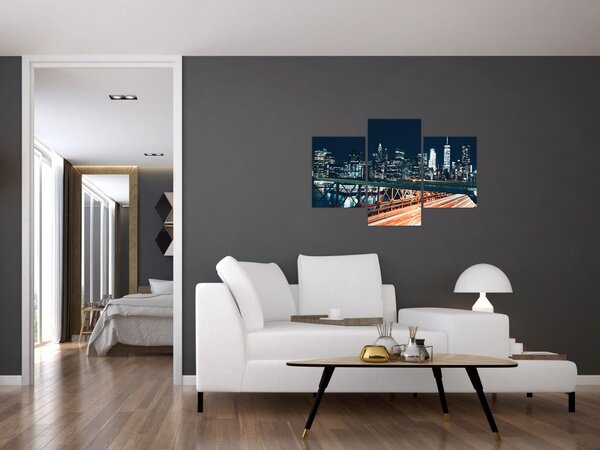 Slika noćnog grada (90x60 cm)