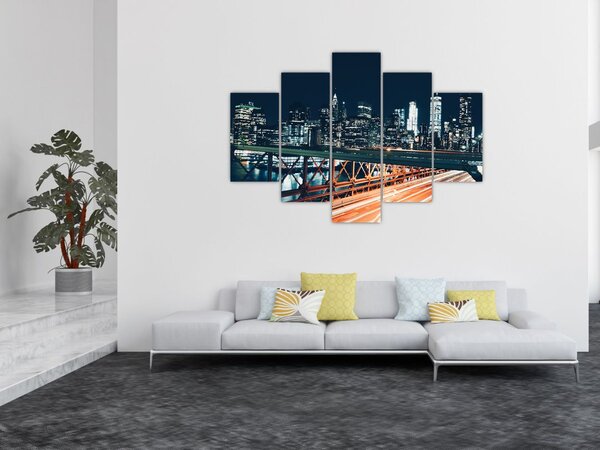 Slika noćnog grada (150x105 cm)