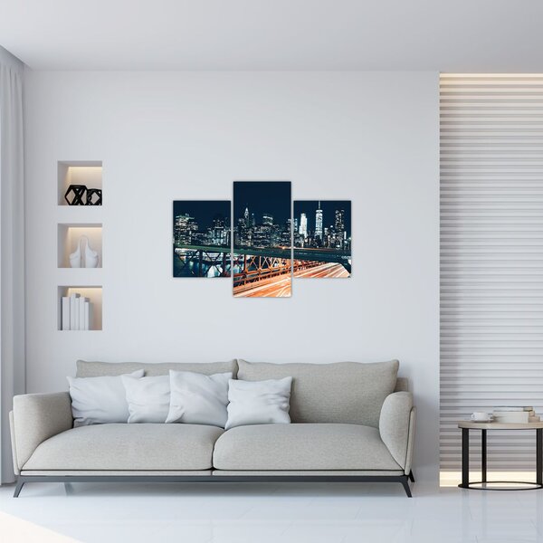 Slika noćnog grada (90x60 cm)