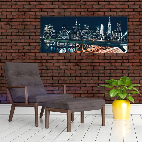 Slika noćnog grada (120x50 cm)