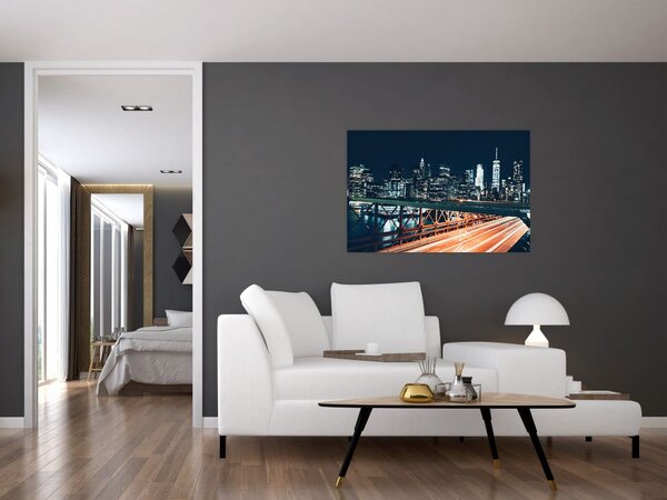 Slika noćnog grada (90x60 cm)