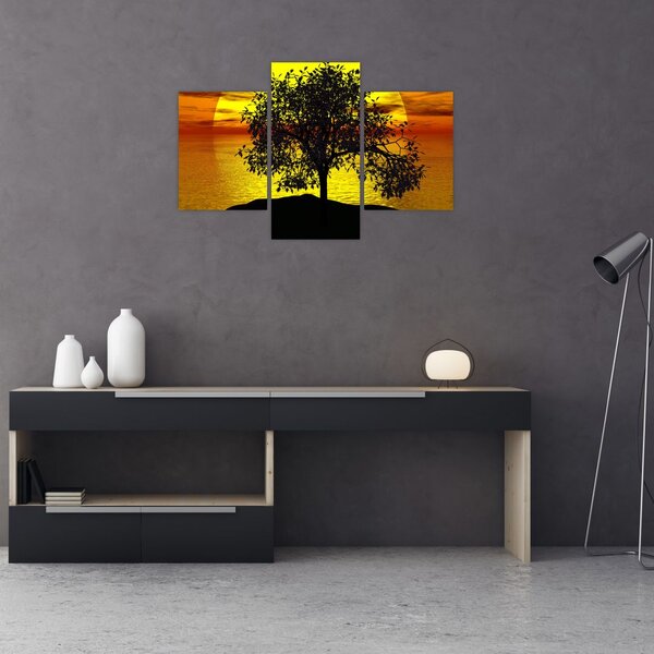 Slika siluete stabla (90x60 cm)