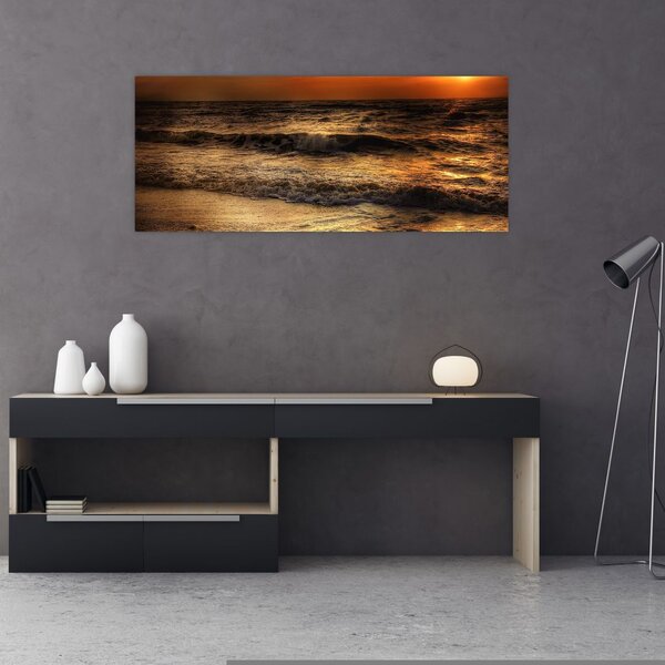 Slika - Valovi uz obalu (120x50 cm)
