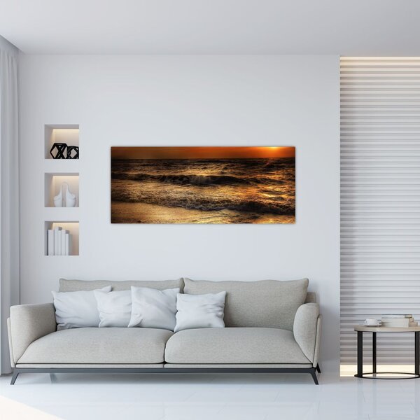 Slika - Valovi uz obalu (120x50 cm)