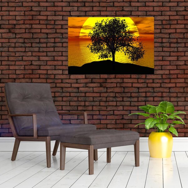 Slika siluete stabla (90x60 cm)