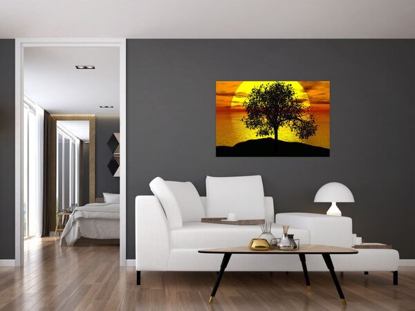 Slika siluete stabla (90x60 cm)