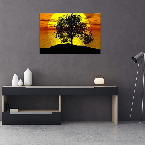 Slika siluete stabla (90x60 cm)