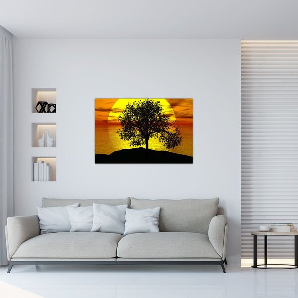 Slika siluete stabla (90x60 cm)