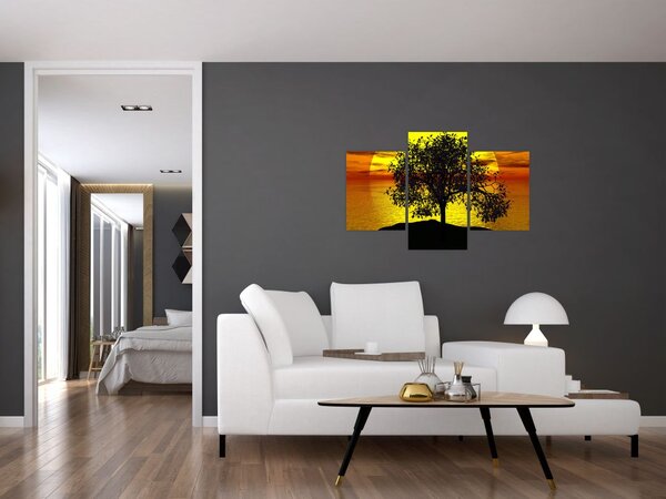 Slika siluete stabla (90x60 cm)