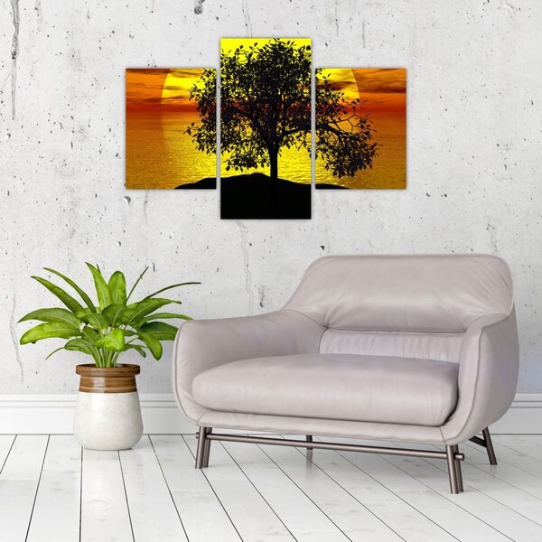 Slika siluete stabla (90x60 cm)