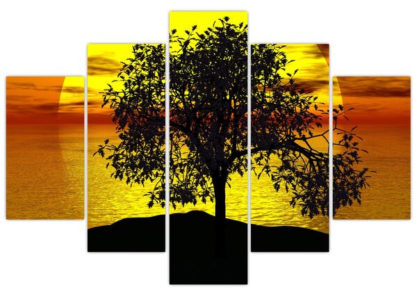 Slika siluete stabla (150x105 cm)