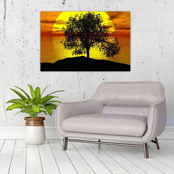 Slika siluete stabla (90x60 cm)
