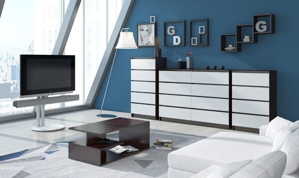 Set zidnih polica (3 kom.) Pluralismo (wenge)