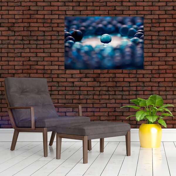 Slika - Plave kuglice (90x60 cm)