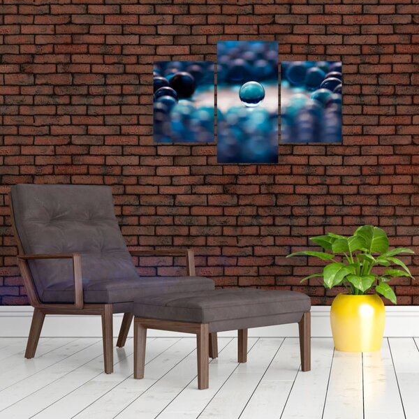 Slika - Plave kuglice (90x60 cm)