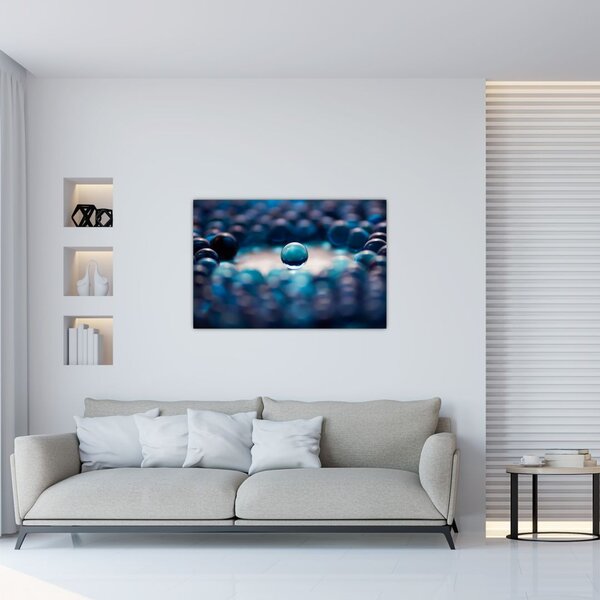 Slika - Plave kuglice (90x60 cm)