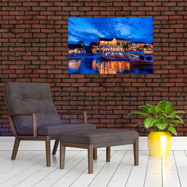 Slika noćnog grada Hoi An, Vijetnam (90x60 cm)