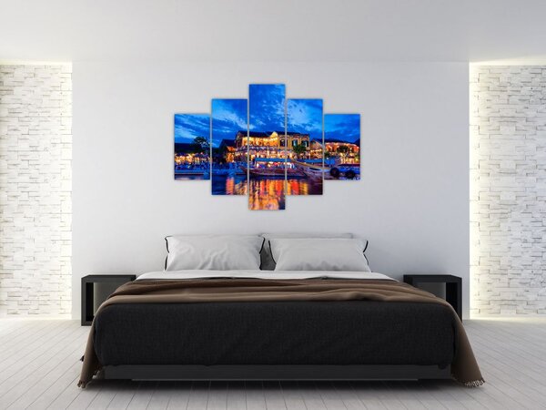 Slika noćnog grada Hoi An, Vijetnam (150x105 cm)
