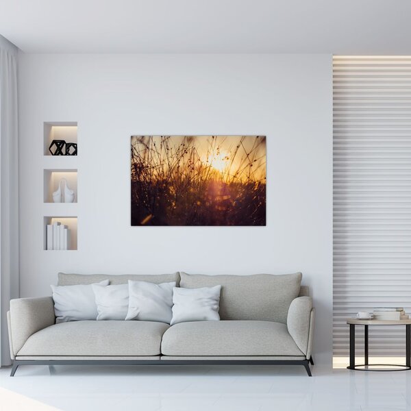 Slika polja pri zalasku sunca (90x60 cm)