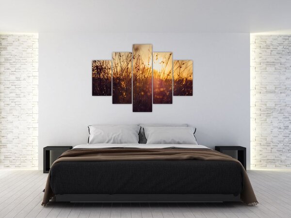 Slika polja pri zalasku sunca (150x105 cm)