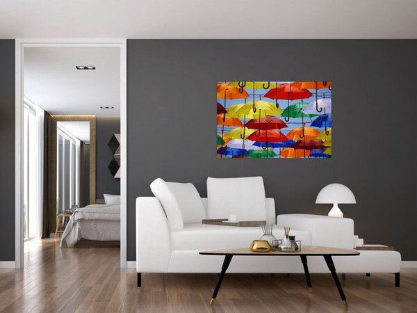 Slika šarenih kišobrana (90x60 cm)