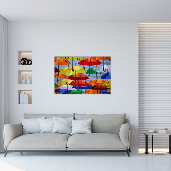 Slika šarenih kišobrana (90x60 cm)