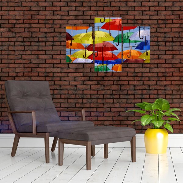 Slika šarenih kišobrana (90x60 cm)