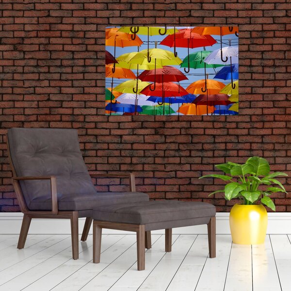 Slika šarenih kišobrana (90x60 cm)