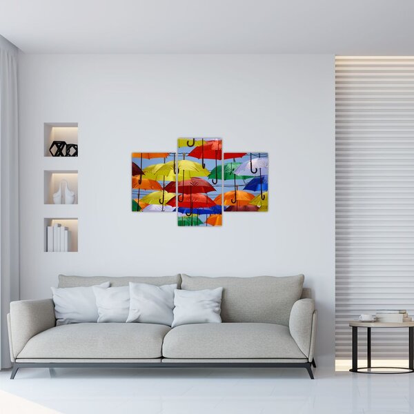Slika šarenih kišobrana (90x60 cm)