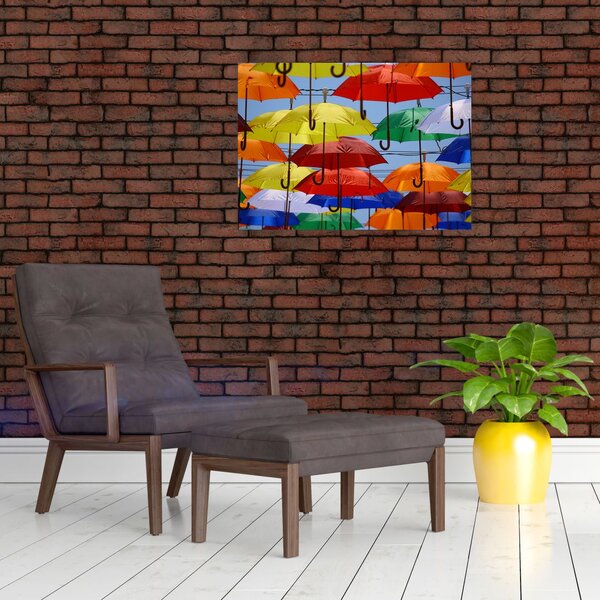 Slika šarenih kišobrana (70x50 cm)