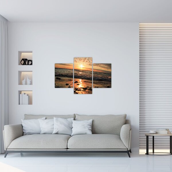 Slika - Zalazak sunca na oceanu (90x60 cm)
