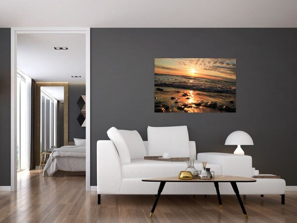 Slika - Zalazak sunca na oceanu (90x60 cm)