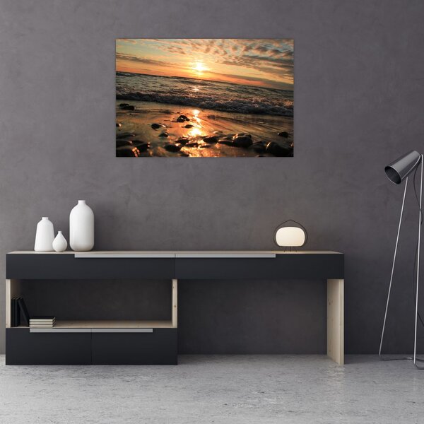 Slika - Zalazak sunca na oceanu (90x60 cm)