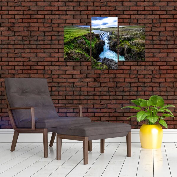 Slika slapa između stijena (90x60 cm)