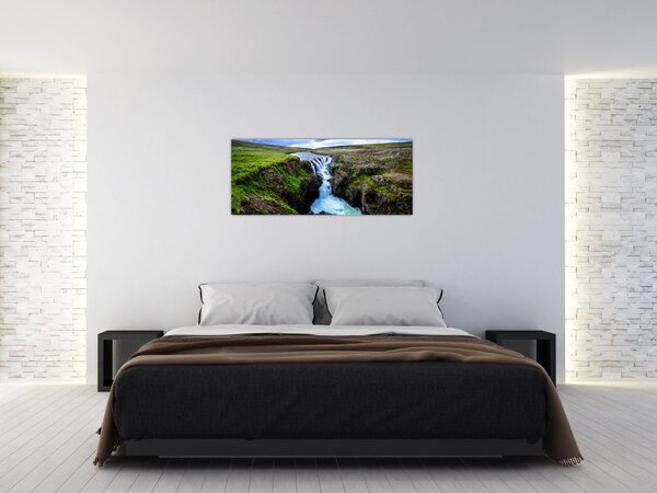 Slika slapa između stijena (120x50 cm)