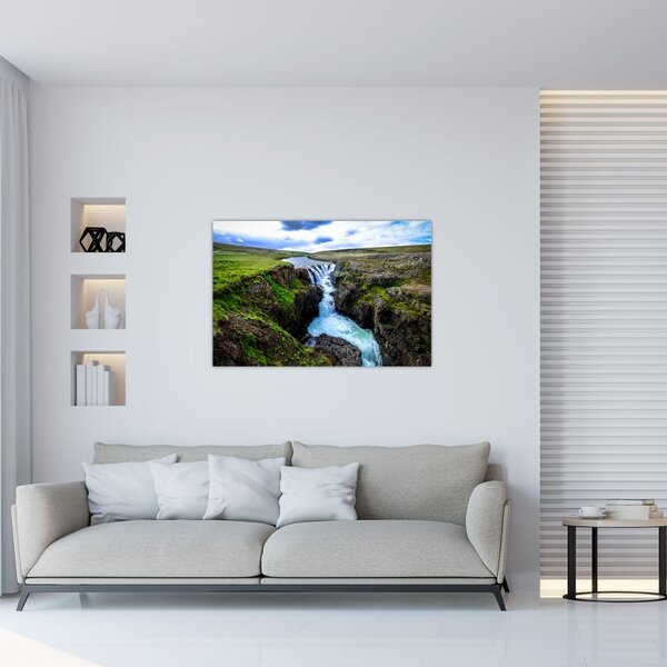 Slika slapa između stijena (90x60 cm)