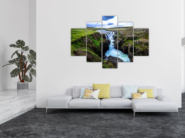 Slika slapa između stijena (150x105 cm)
