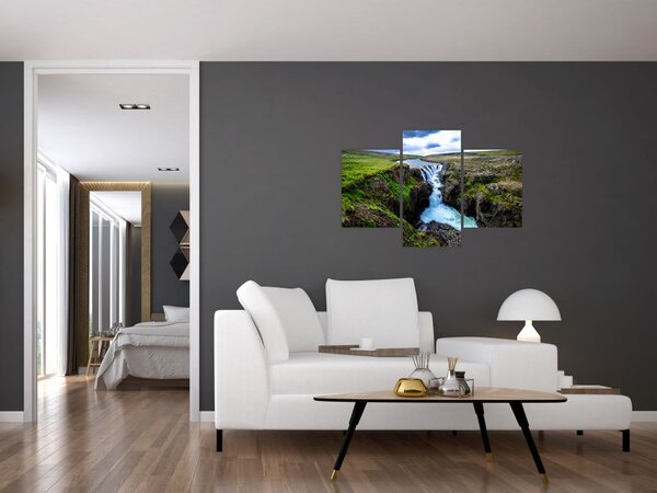 Slika slapa između stijena (90x60 cm)