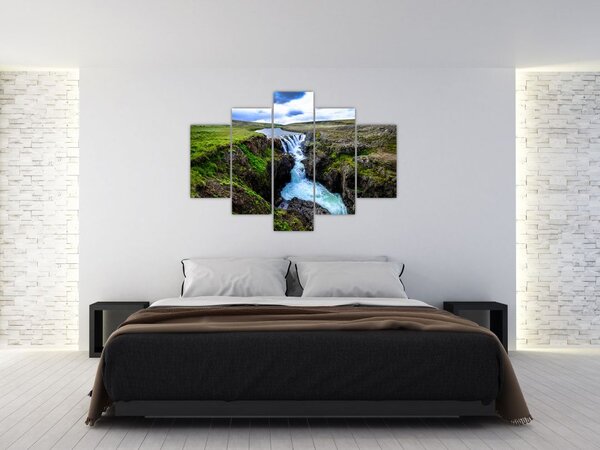 Slika slapa između stijena (150x105 cm)