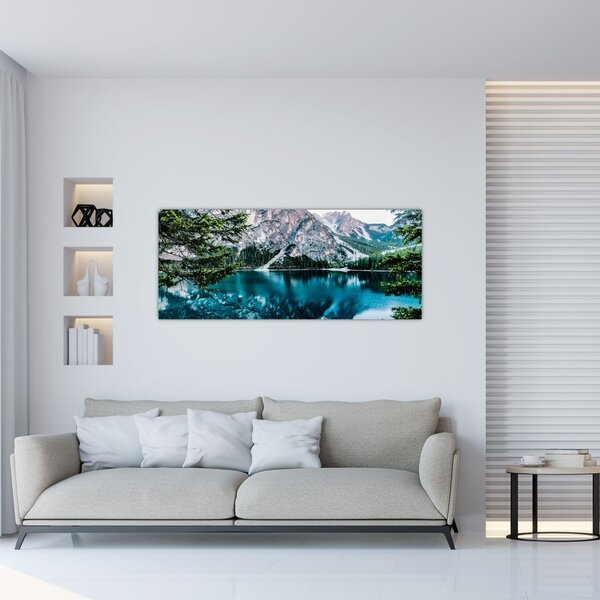 Slika jezera u Alpama (120x50 cm)