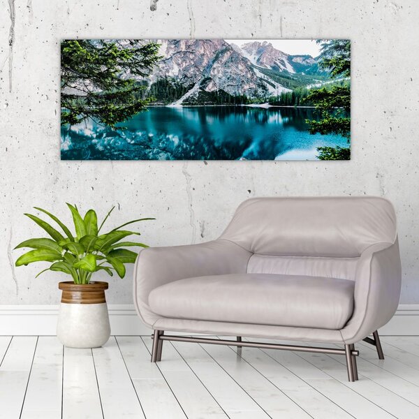 Slika jezera u Alpama (120x50 cm)