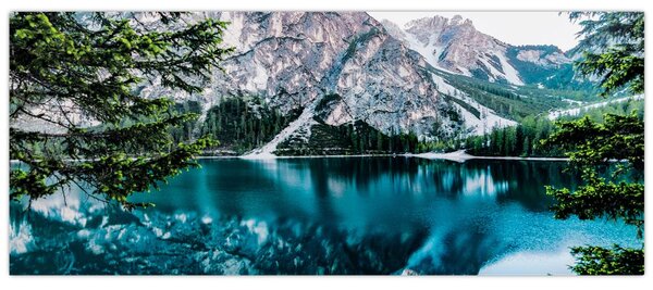 Slika jezera u Alpama (120x50 cm)