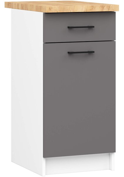 Zondo.hr Donji kuhinjski ormarić Organo S40 (bijela + grafit). Akcija -20%. 1117540
