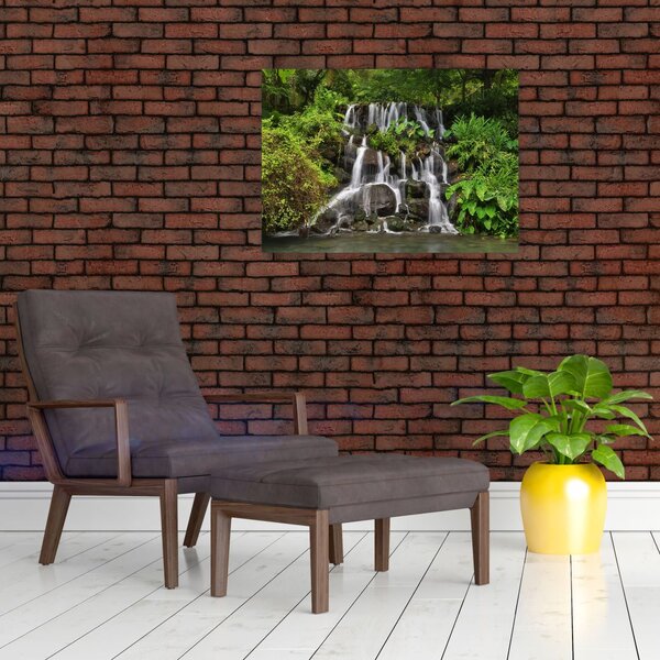 Slika slapa u tropskoj šumi (70x50 cm)
