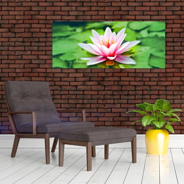 Slika lokvanja na vodenoj površini (120x50 cm)
