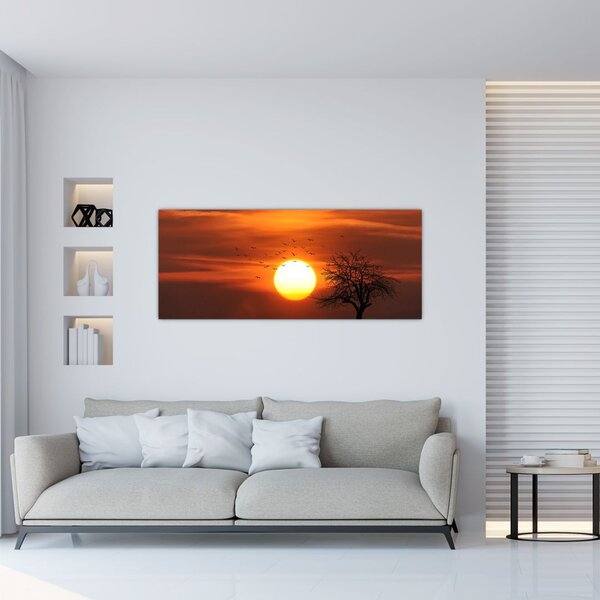 Slika - Zalazak sunca (120x50 cm)