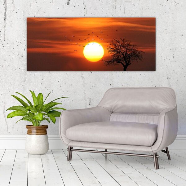 Slika - Zalazak sunca (120x50 cm)