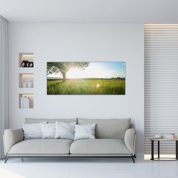 Slika stabla u polju (120x50 cm)