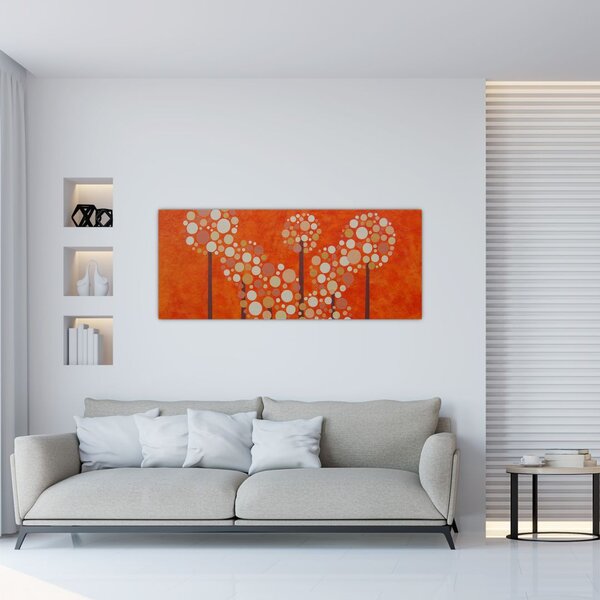 Slika - Narančasta šuma (120x50 cm)