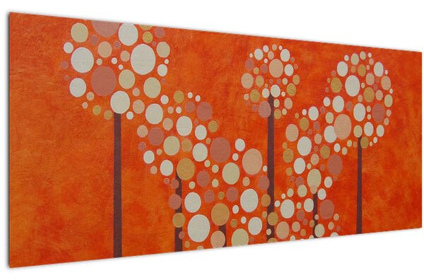 Slika - Narančasta šuma (120x50 cm)